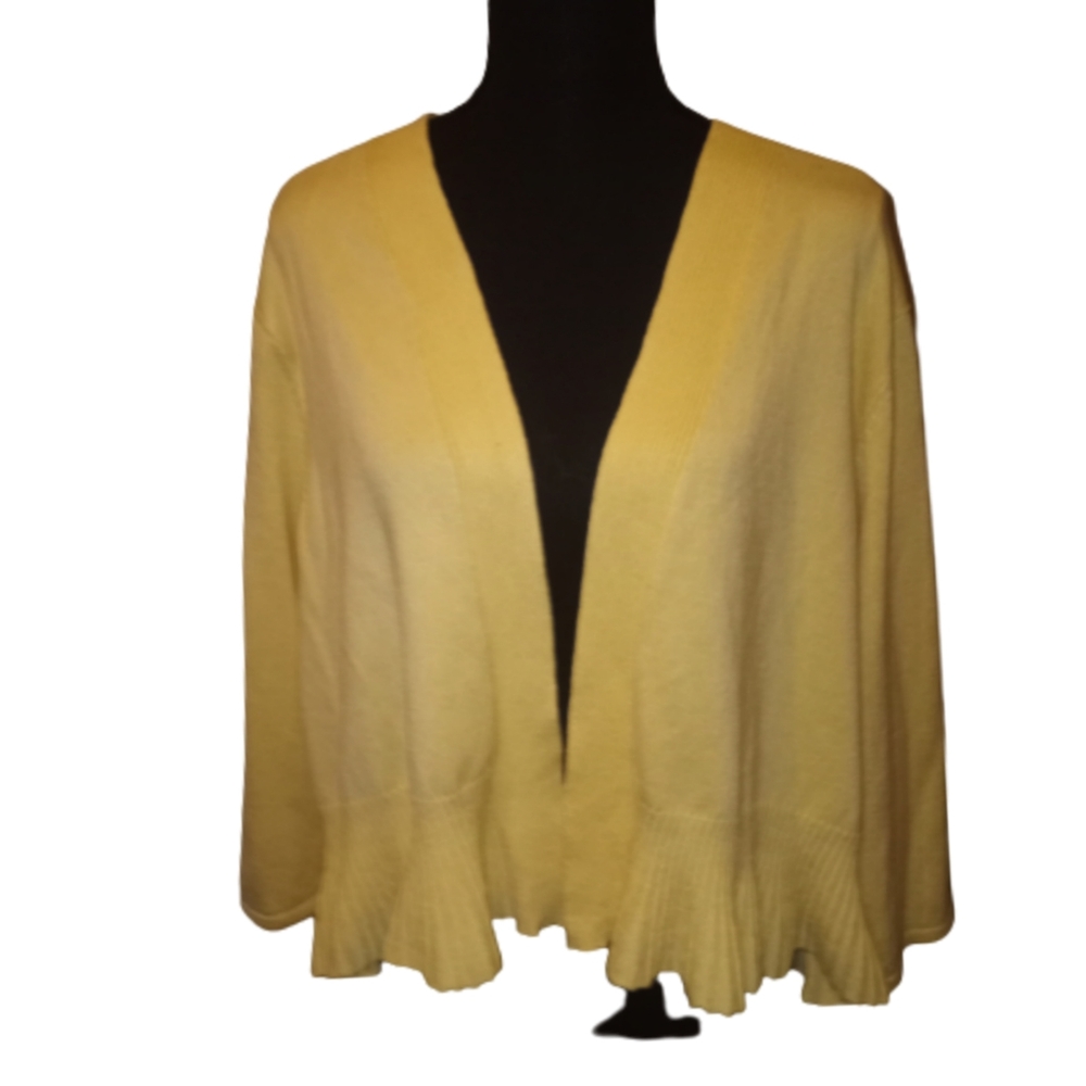 Tetrology Women's Cardigan With Ribbed And Pleated Hems PLUS SIZE